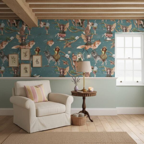 Faerie Secrets Wallpaper wallpaper in a Cottage Country room