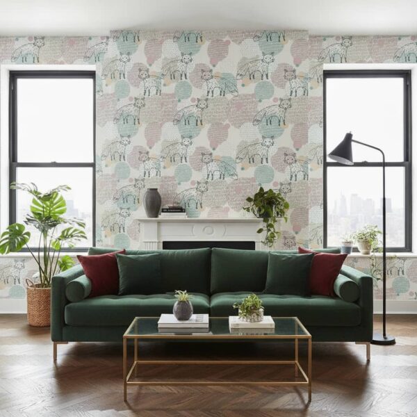 Fleeting Foxes Wallpaper wallpaper in a NYC Apartment room