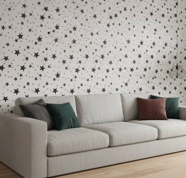 Fly Away Wallpaper wallpaper in a Scandinavian room