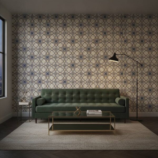Freud Tile Wallpaper wallpaper in a NYC Apartment room