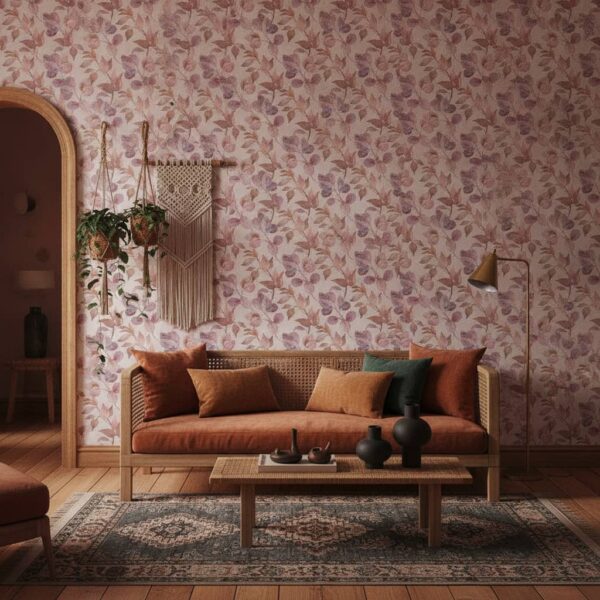 Honduras Wallpaper wallpaper in a Bohemian room