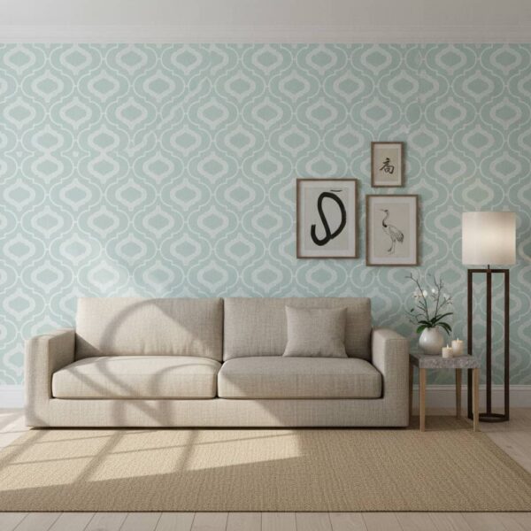 Magisor Wallpaper wallpaper in a Japandi room