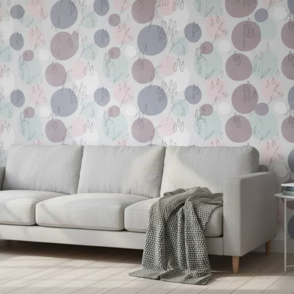 Morelia Rains Wallpaper wallpaper in a Scandinavian room