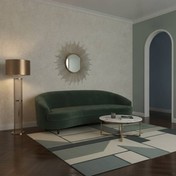 Neutral Ravrick Wallpaper wallpaper in a Art Deco room