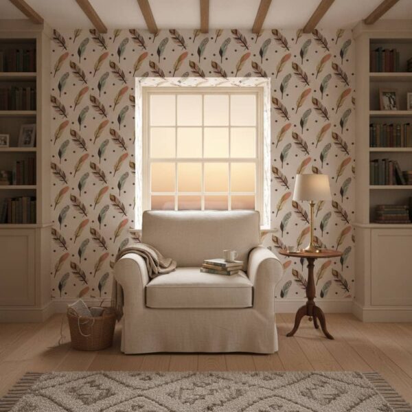 Puebla Float Wallpaper wallpaper in a Cottage Country room