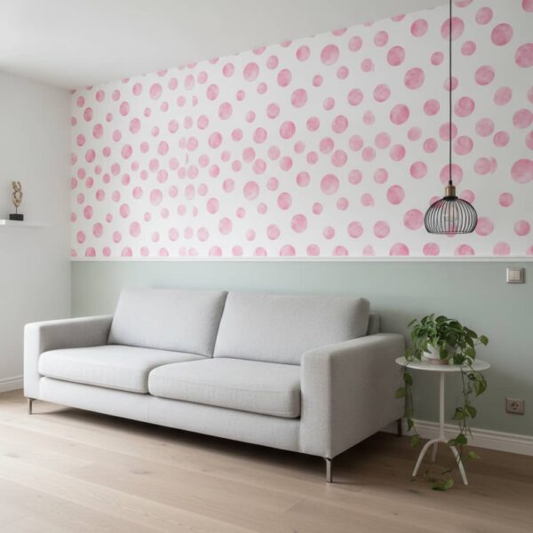 Rose Ecliptic Wallpaper wallpaper in a Scandinavian room
