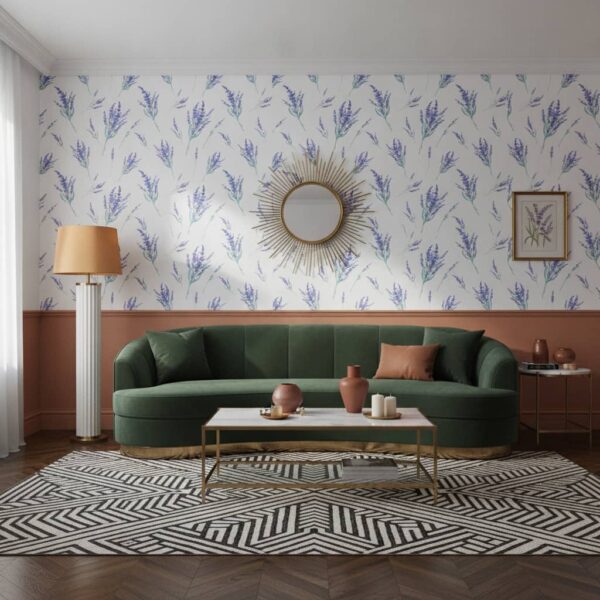 Rosemary Wallpaper wallpaper in a Art Deco room