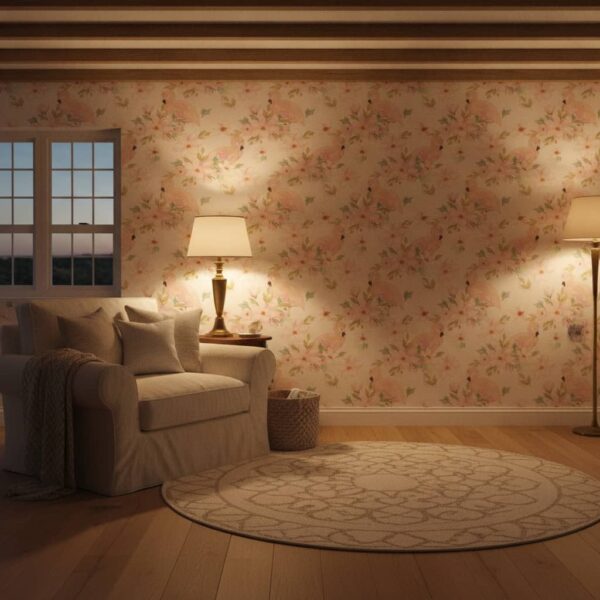 Soft and Sweet Wallpaper wallpaper in a Cottage Country room