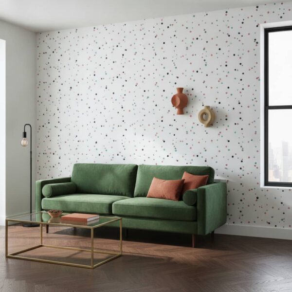 Splat Speckles Wallpaper wallpaper in a NYC Apartment room