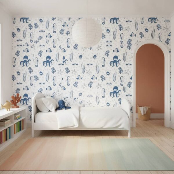 Under Da Sea Wallpaper wallpaper in a Children's Room room