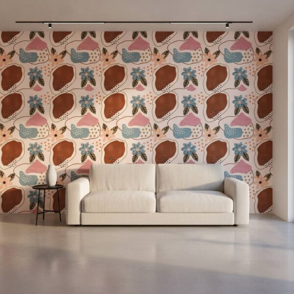 Verano Wallpaper wallpaper in a Modern Minimalist room
