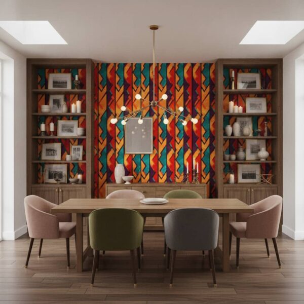 Yaoundé Wallpaper wallpaper in a Statement Dining Room room