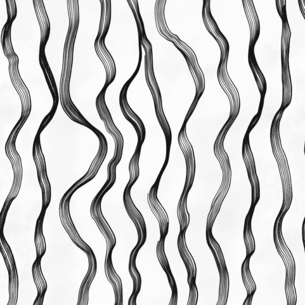 Non-woven and peel and stick wallpaper explained | Peel & Stick Wallpaper Online | Proudly Made in Canada Charcoal Line Waves, vertical wavy lines in charcoal, black and white mural - Wallpaper Online Canada