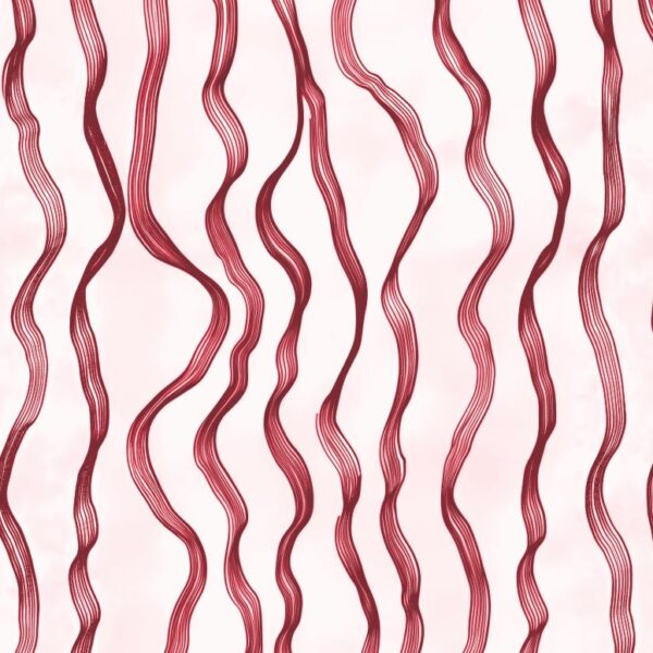 Crimson Wave Lines, wavy vertical lines in burgundy and pink mural - Wallpaper Online Canada