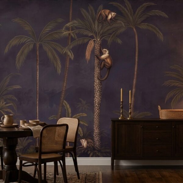 Midnight Palm Monkeys shown in a living room