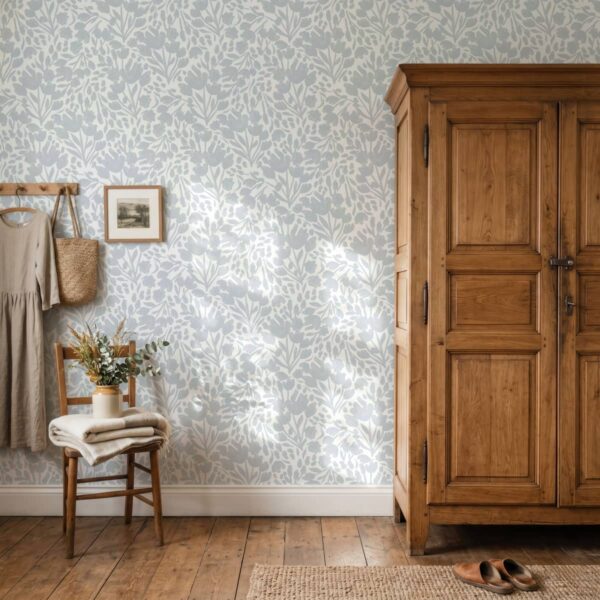 Bluebelle Wallpaper shown in a room