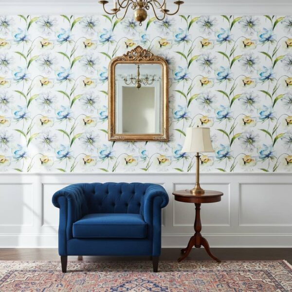Pastel Bloom - floral wallpaper canada, Canadian-made from Wallpaper Online Canada