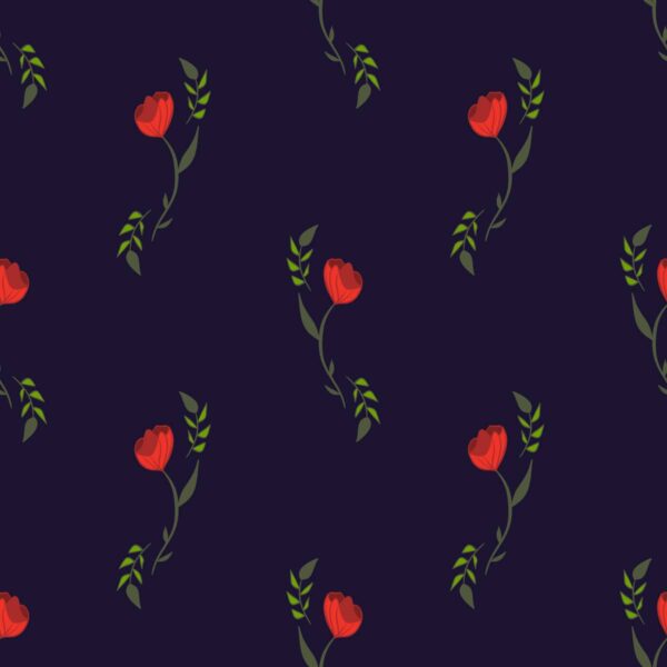 Home-test | Peel & Stick Wallpaper Online | Proudly Made in Canada Twilight Tulip LofNH shown in a room