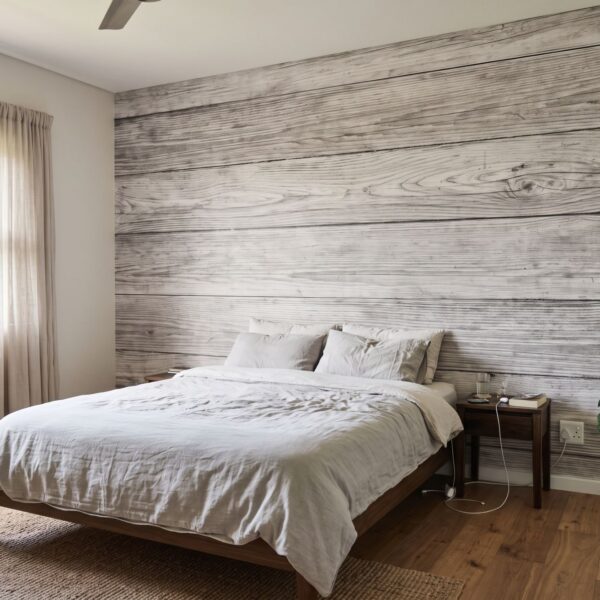 Mural Horizontal Grove shown in a bedroom