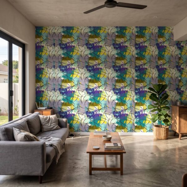 Echo 25 Wallpaper shown in a living room