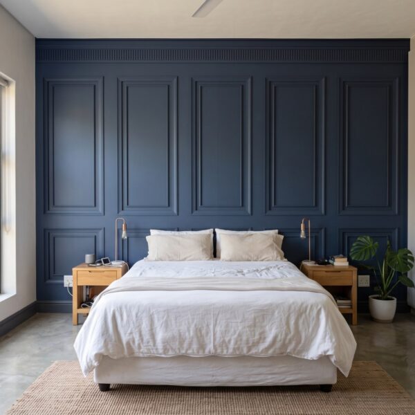 Mural Panel Moods shown in a bedroom