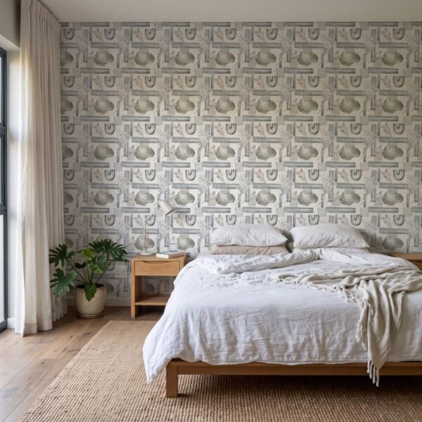 Maudlin Wallpaper shown in a bedroom