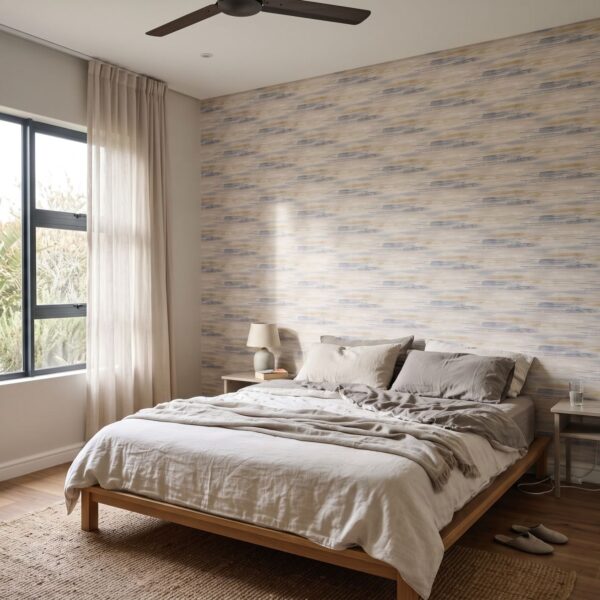 Didas Wallpaper shown in a bedroom