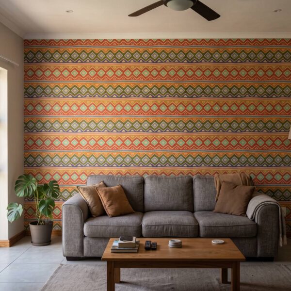Zini Wallpaper shown in a living room