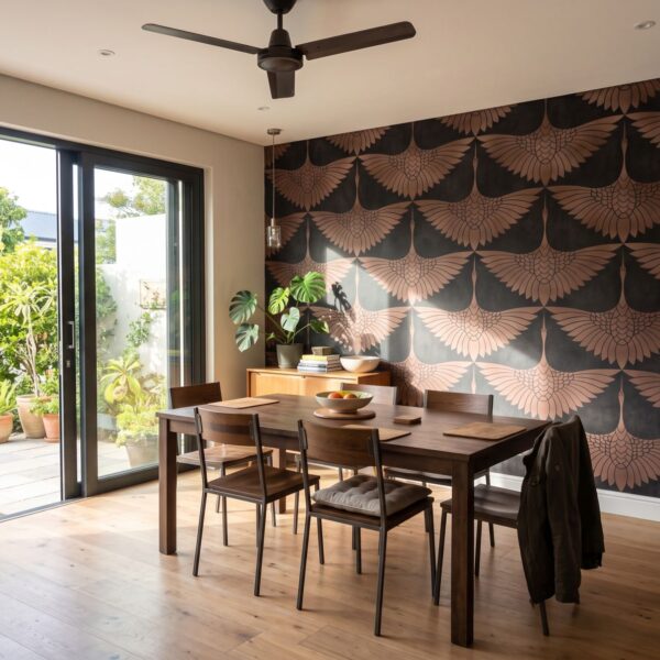 Mural Deep Intelligence shown in a living room