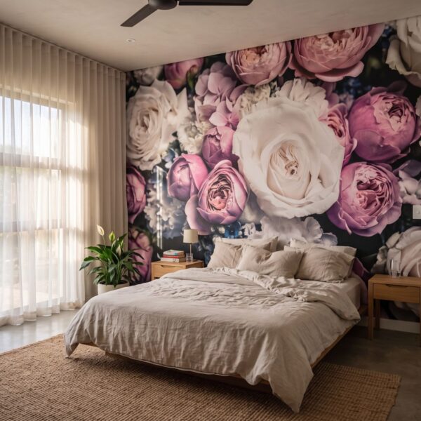 Mural Amber shown in a bedroom