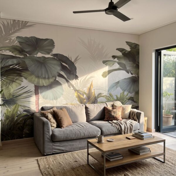 Mural Da Gama Forest shown in a living room