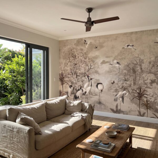 Mural Storks in Eden