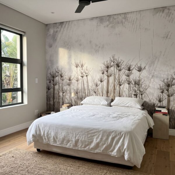 Mural De Champlain Forest shown in a bedroom