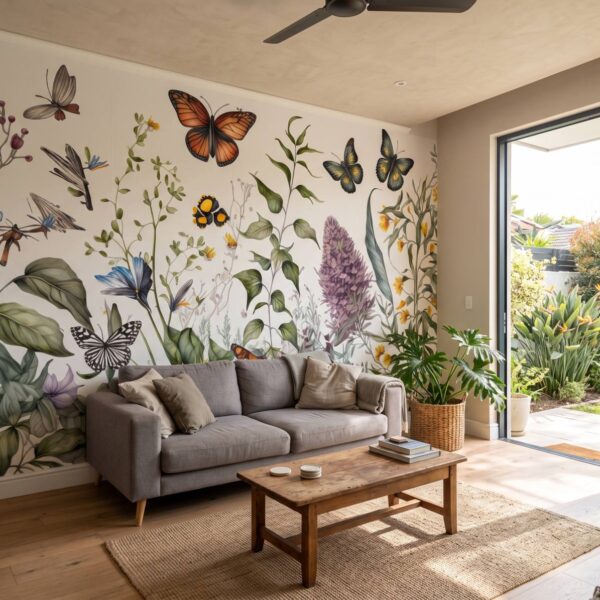 Mural Kaleidoscope of Butterflies