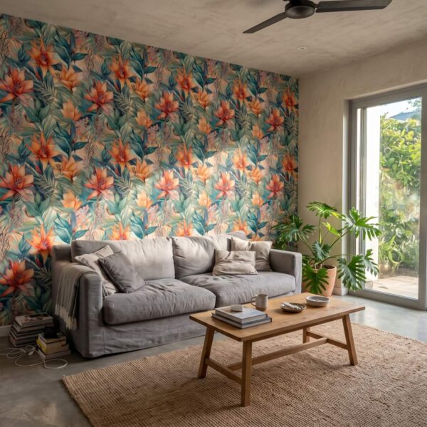 Tropic Blooms Wallpaper