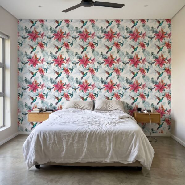 Feathered Friends Light Wallpaper
