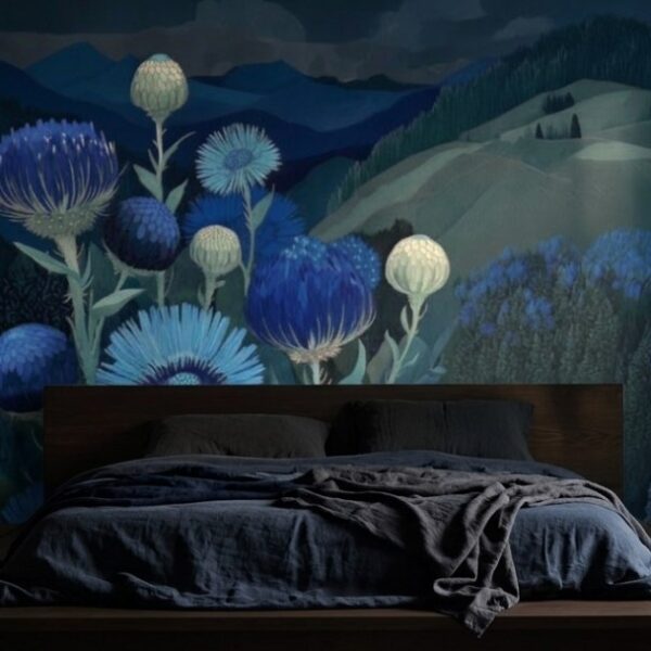 Midnight Thistle Meadow shown in a living room