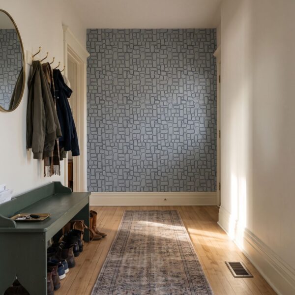 Stone wall in grey and dark grey