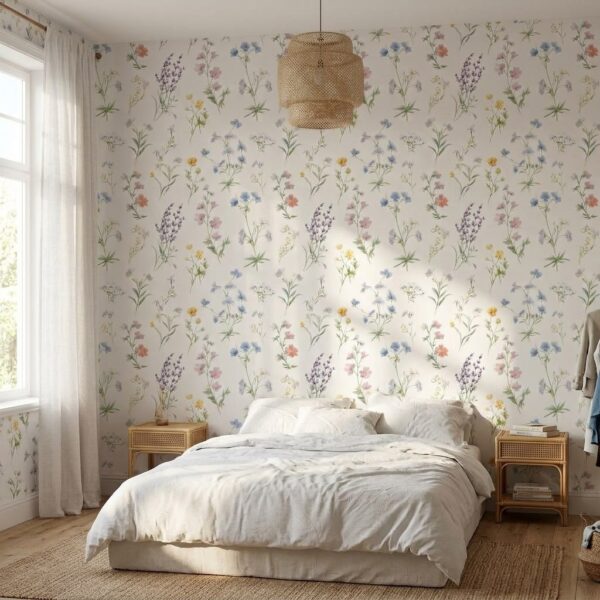 Scattered Meadow Blooms shown in a living room