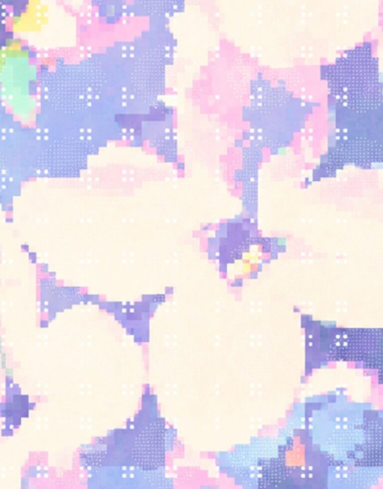 Pastel Pixel Flowers » Wallpaper Online Canada