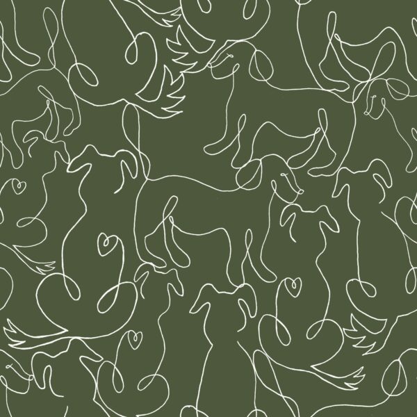 A Dogs Love in Forest Green