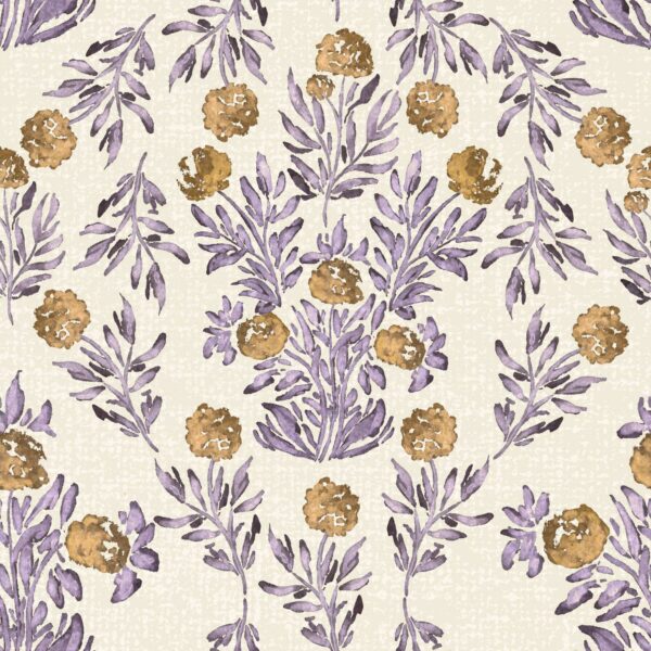 Darling Hydrangea in Brass Violet Cream