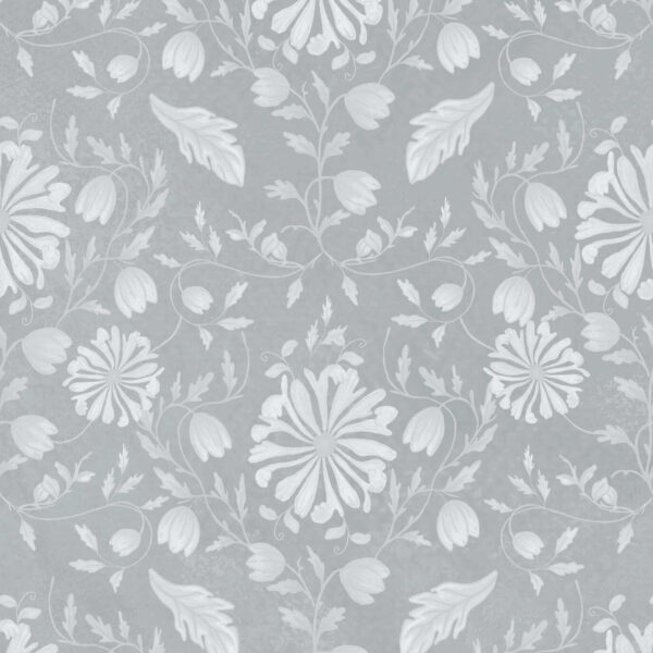 Florence Florals in Blue Grey