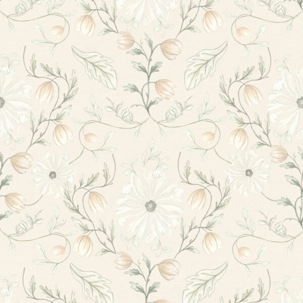 Florence Florals in Ivory