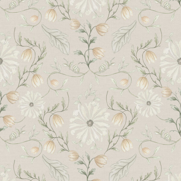 Florence Florals in Taupe