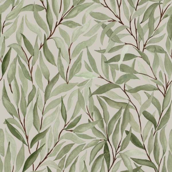 Great Willow in Beige Watercolour