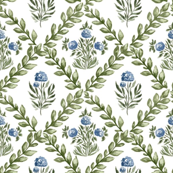 Hydrangea Trellis in Off White