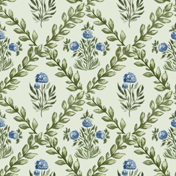 Hydrangea Trellis in Sage