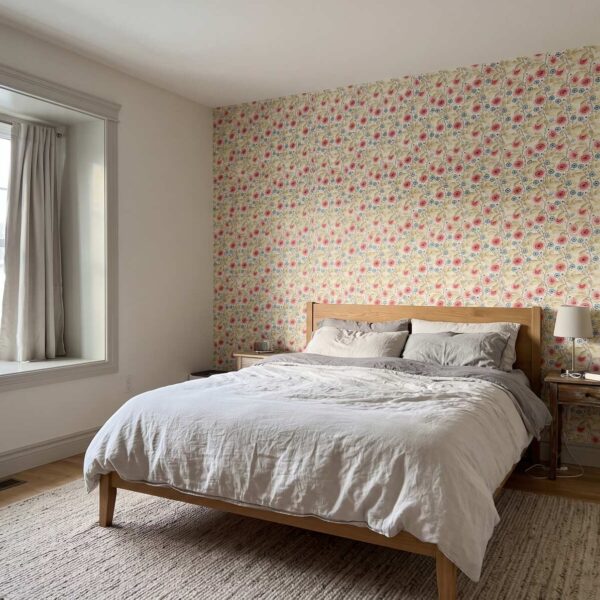 Ingrid - Folk Floral in Light Ivory