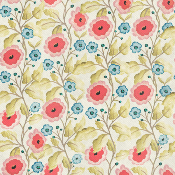 Ingrid - Folk Floral in Light Ivory